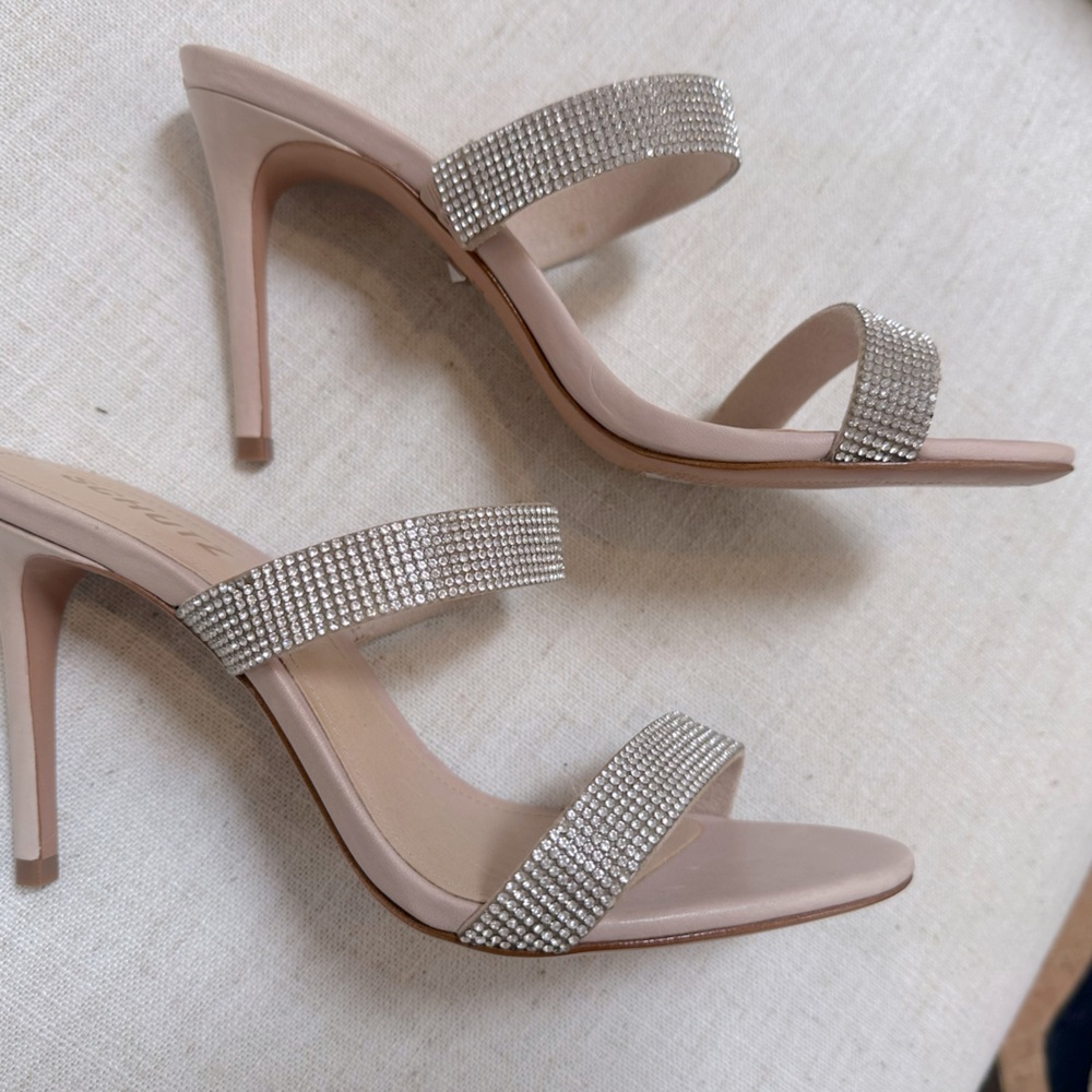 SCHUTZ Silver and Cream Sandals - Picture 9 of 10